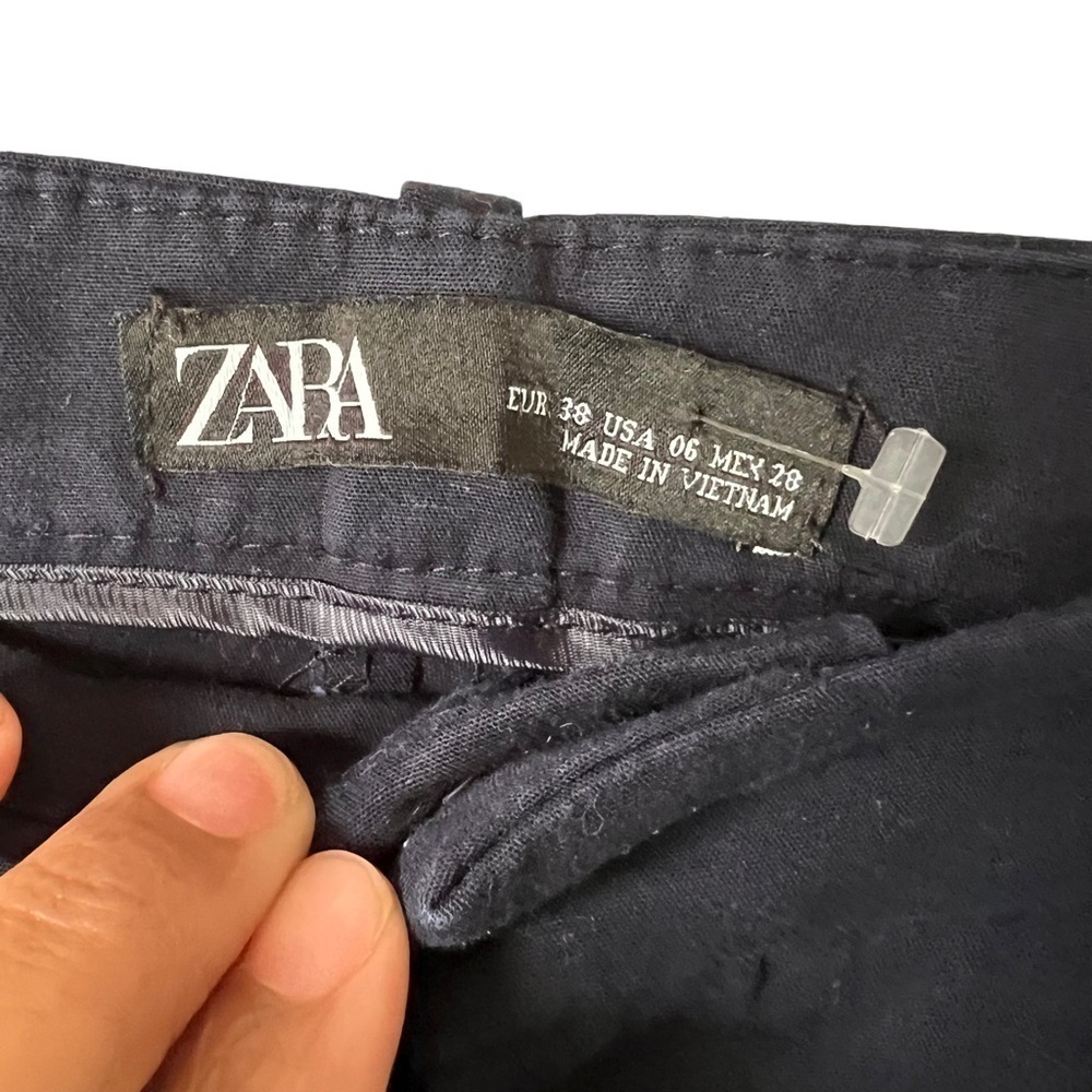 Zara Black Trouser Pants Size 6 - Picture 3 of 3